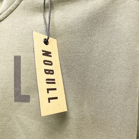 NoBull Women's Army Green Fleece Drawstring Training Pullover Hoodie Size XS - Picture 4 of 6